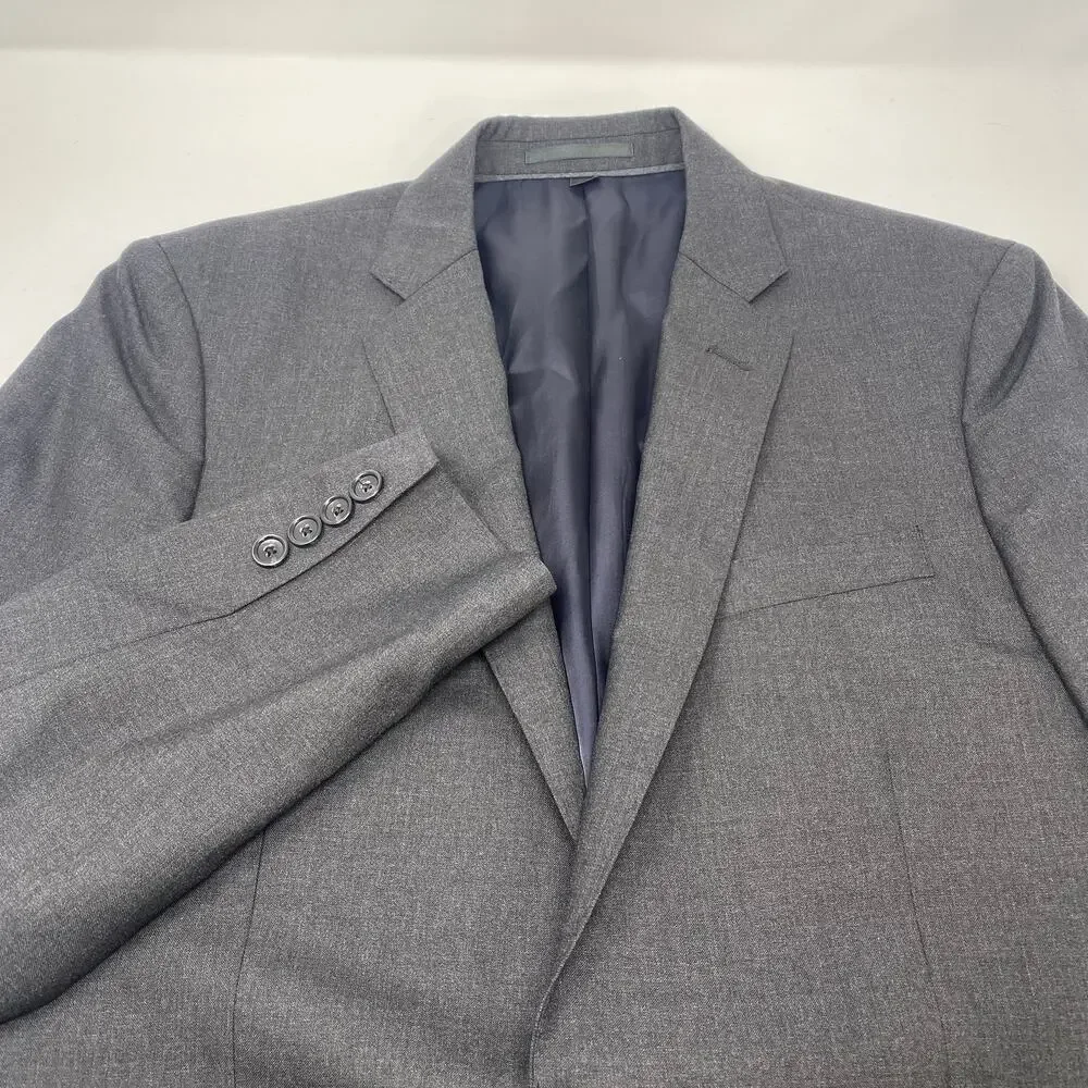 J.Crew Ludlow 38R Dark Gray Loro Piana Wool 2 Button Blazer Suit Jacket